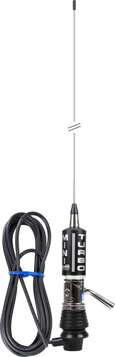 Lemm CB-Antenne MiniTurbo AT-1002, Länge 110 cm, Gewinn 2 dB, 26,5–27,5 MHz, 200 W, Kabel RG58 4 m