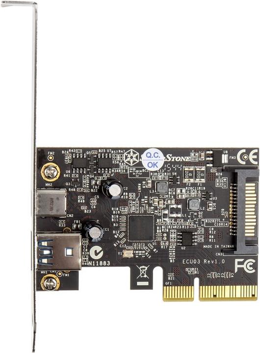 Actual product image Silverstone PCI Express Card SST-ECU03 USB 3.1 (Type A+C)