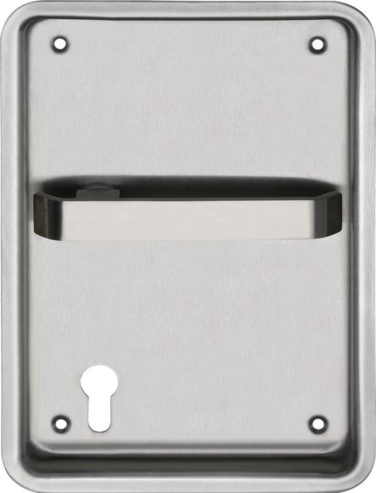 Marchesi Gym cover, 170 x 240 mm, right, PZ 72 mm, VK 9 mm, satin stainless steel (Door set)