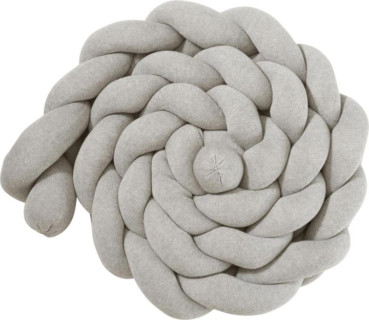 Actual product image nordic coast company Bed Snake Braided Knitted Grey XL