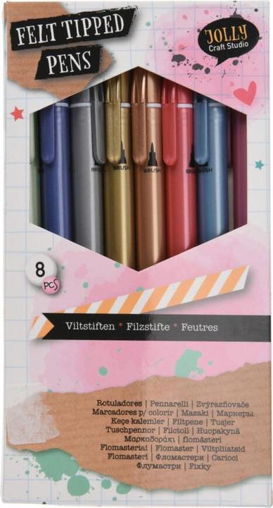 Image du produit Jolly Craft Studio Feutres métalliques, 8p. (8x)