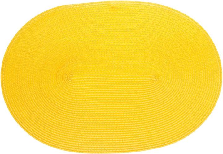 Continenta Placemat ovaal zon geel 45x31cm (1 Pcs., 45 x 31 cm)