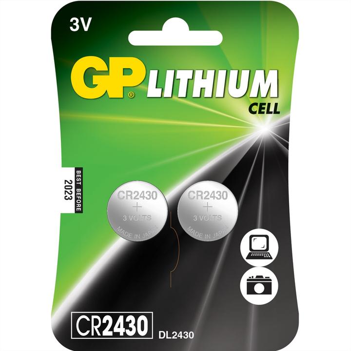 Produktbild GP Batteries CR 2430 Lithium (2 Stk., CR2430, 300 mAh)