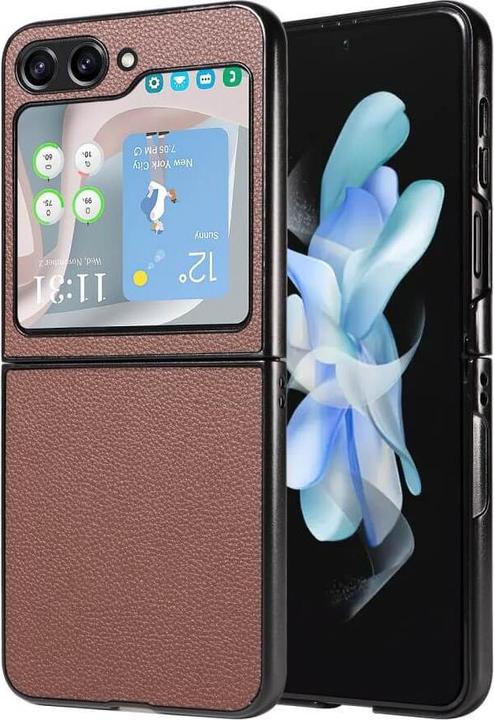 Produktbild Cover-Discount Galaxy Z Flip5 - Hybrid Schutzhülle braun (Samsung Galaxy Z Flip5)