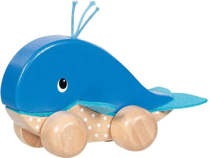 Produktbild Goki - Push Along Animal Whale Finnie (55828)