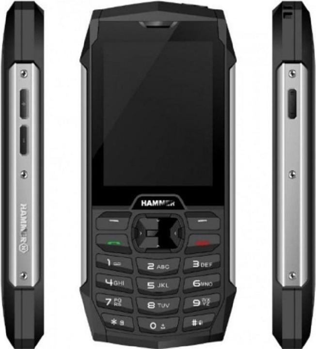 Actual product image Myphone HAMMER 4 (2.8 inch) feature phone (Black, Dual SIM, 2G)