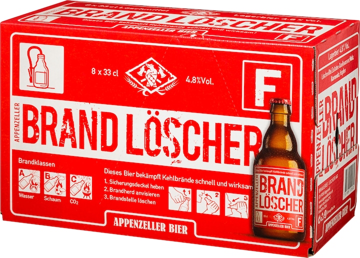 Produktbild Appenzeller Bier Brand Löscher (8 x 33 cl)