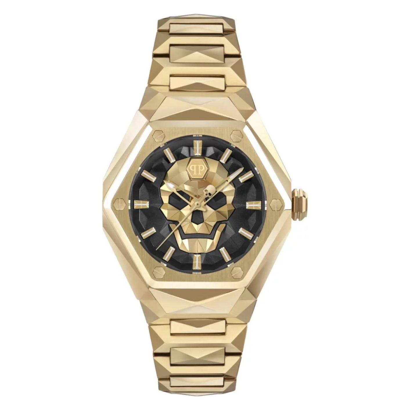 Philipp Plein, Armbanduhr, PWADA0524, Gold, Schwarz, (Analoguhr, 40 mm)