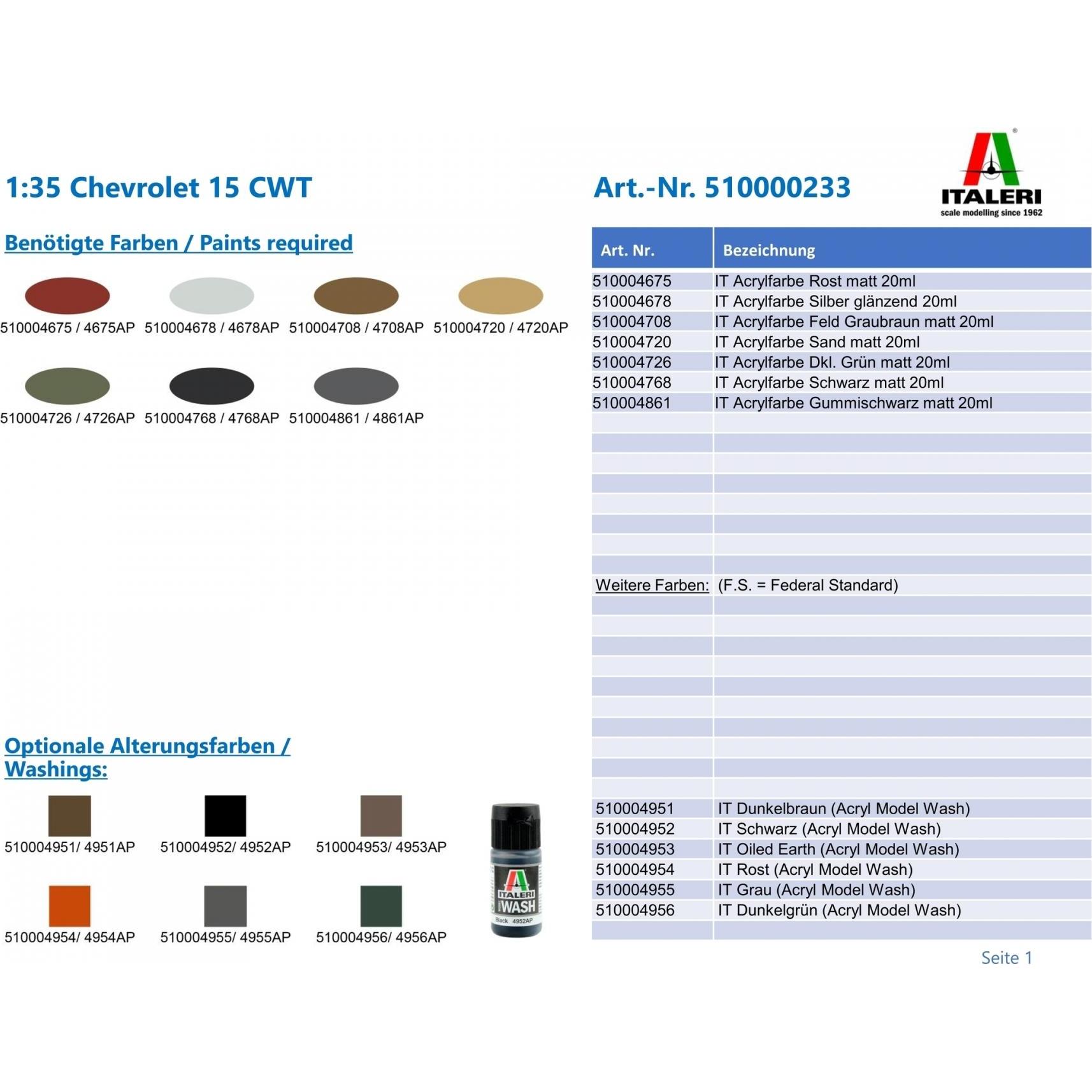 Thumbnail - Other 1:35 Chevrolet 15 CWT
