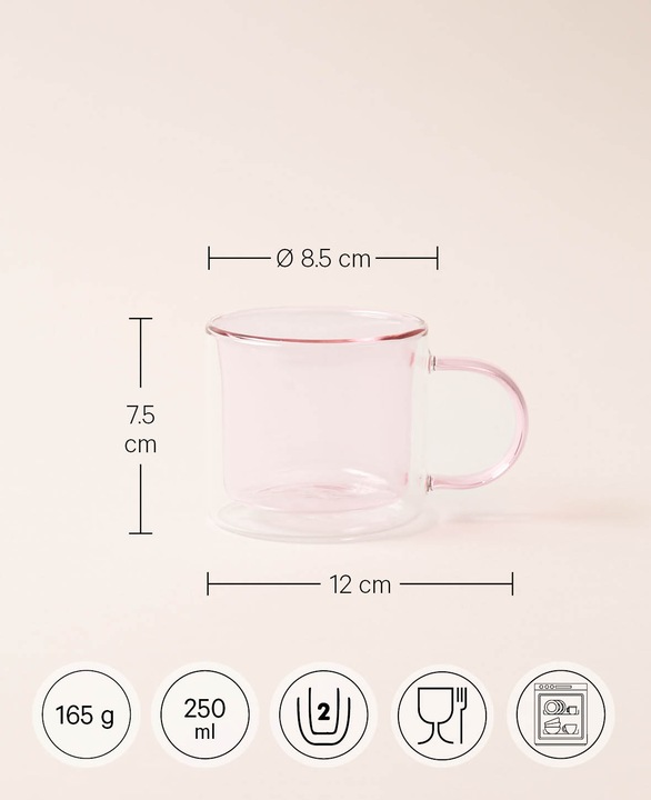 Produktbild Esmée Doppelwandiges Teeglas "Lenn", Tasse (250 ml, 1 x)