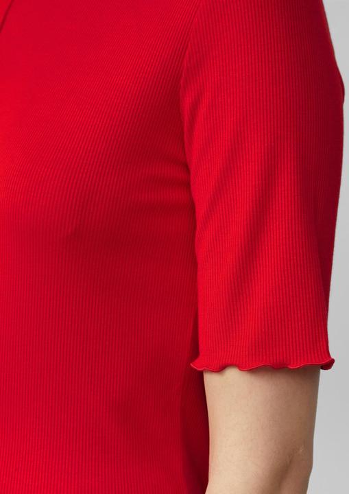 Produktbild S.Oliver T-Shirt Geripptes Slim-Fit-Shirt mit Nahtdetail (46)
