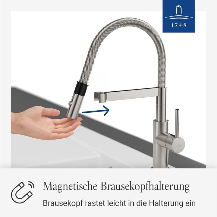 Produktbild Villeroy & Boch Steel Expert Compact Küchenarmatur, aus Edelstahl