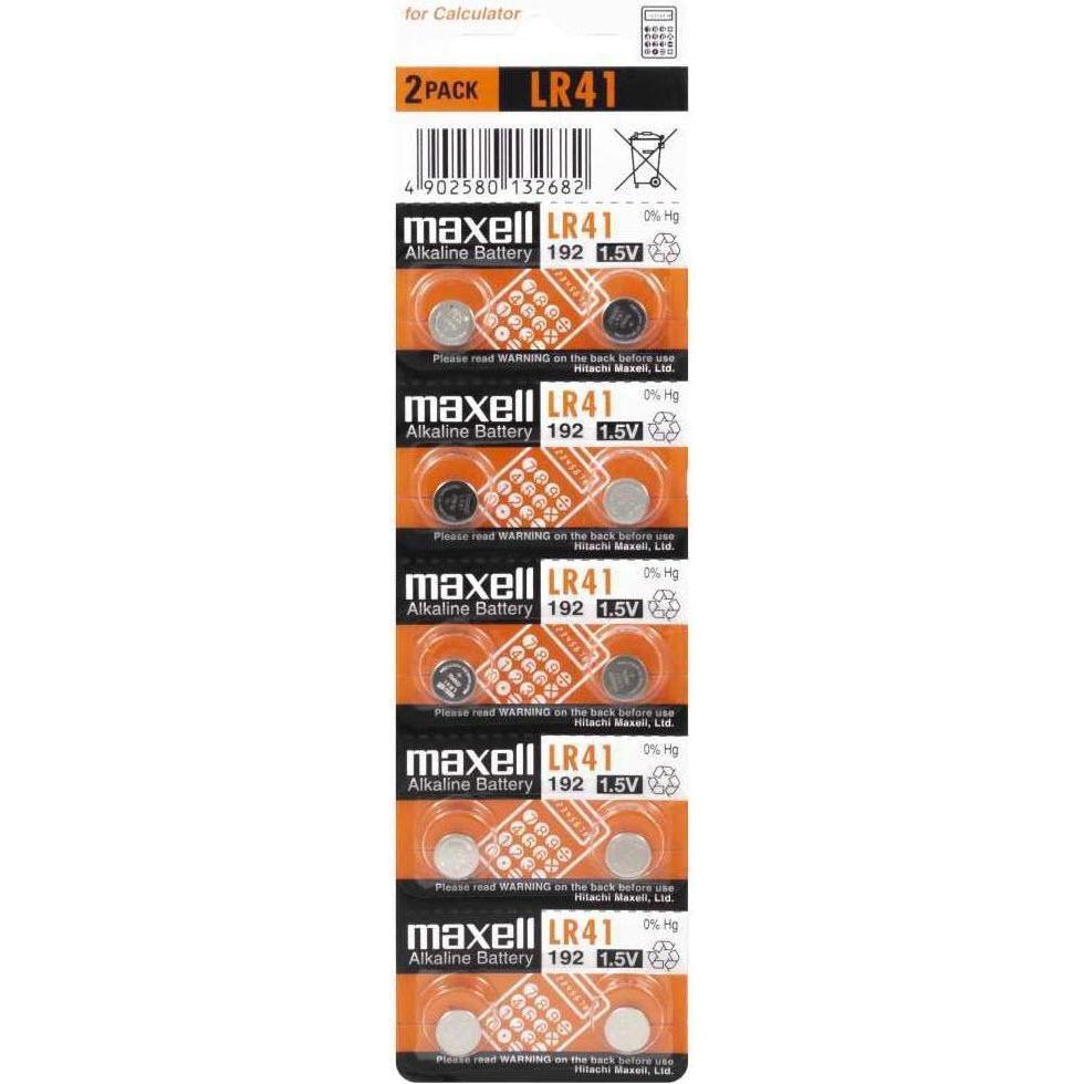 Maxell LR41 (10 Stk., LR41, 28 mAh), Batterien + Akkus