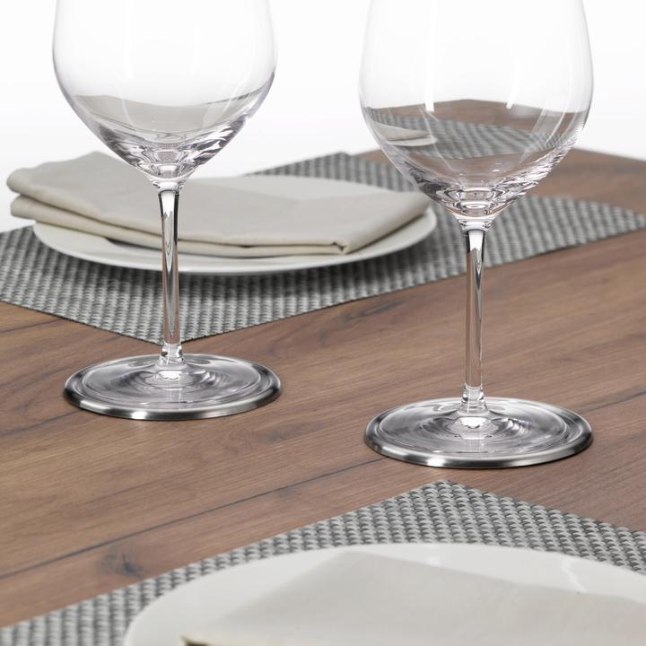Productafbeelding WMF Glasplaat Glazen Onderzetters Onderzetters Set 6st LoftBar Roestvrij Staal Frosted (6 x, Glazen onderzetter)