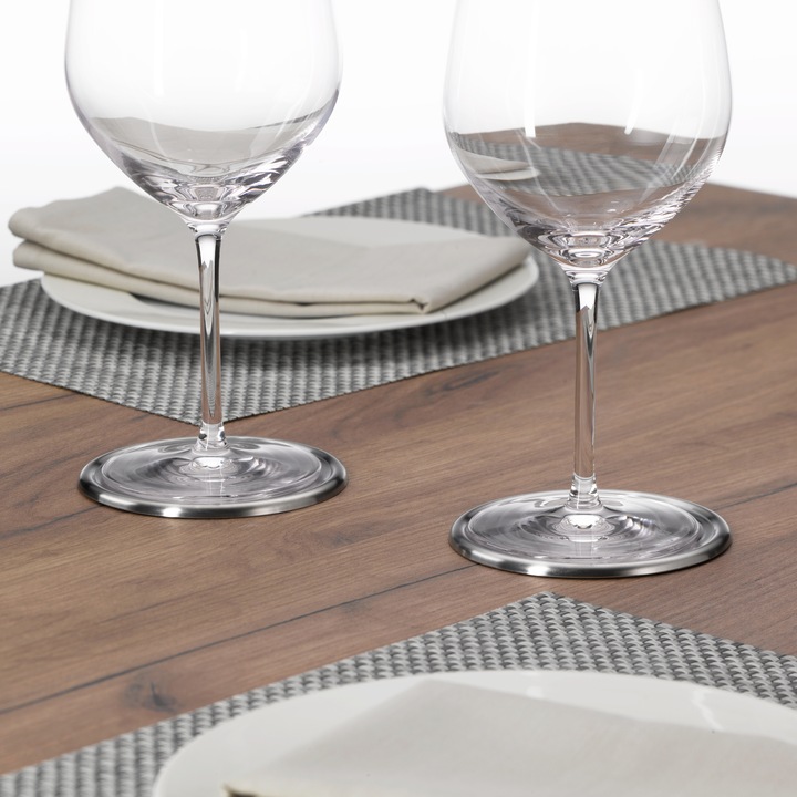Produktbild WMF Gläserteller Glasuntersetzer Untersetzer Set 6tlg LoftBar Edelstahl mattiert (6 x, Glasuntersetzer)