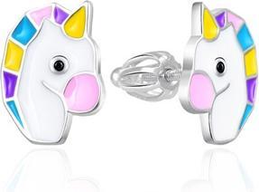 Image du produit Agato - Girls silver earrings Unicorns AGT-ED007S