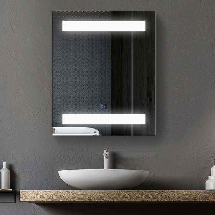 Actual product image Homcom LED mirror cabinet (60 x 50 x 15 cm)