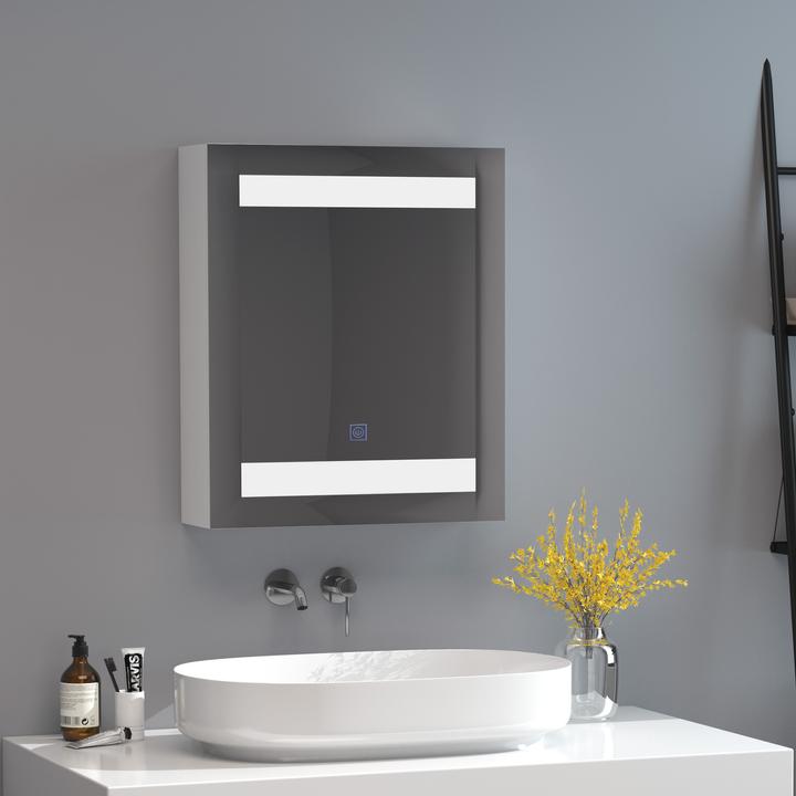 Actual product image Homcom LED mirror cabinet (60 x 50 x 15 cm)