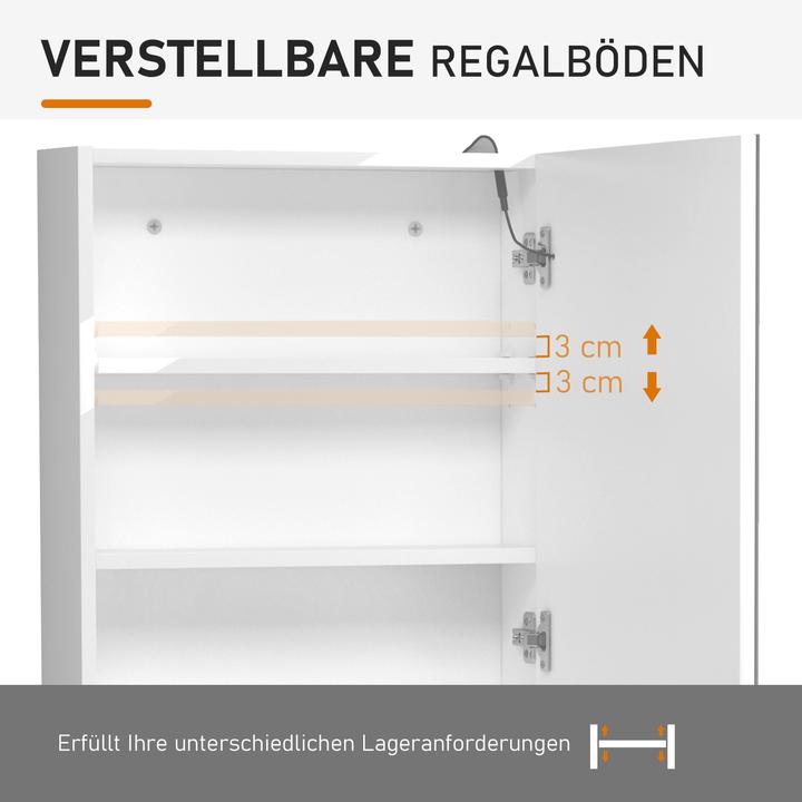 Actual product image Homcom LED mirror cabinet (60 x 50 x 15 cm)