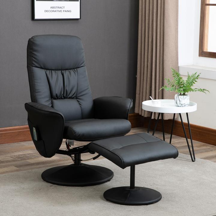 Actual product image Homcom Massage chair with footstool and remote control