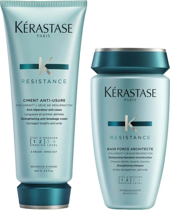 Kérastase Résistance - Bain Force Architecte + Ciment Anti-Usure Special (Haarpflege set)