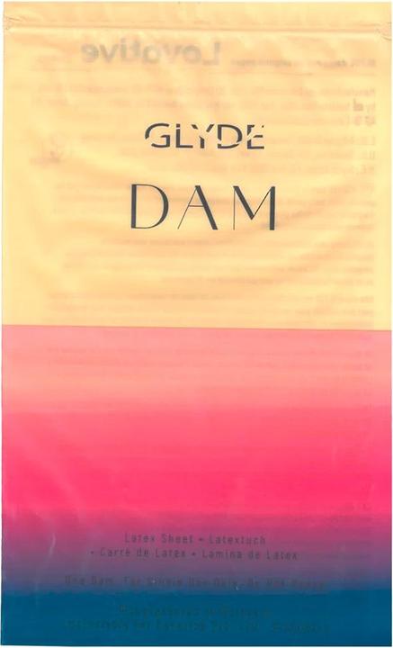 Actual product image Glyde - Dams Laminas Latex Oral Sex Vanilla (4 pcs.)
