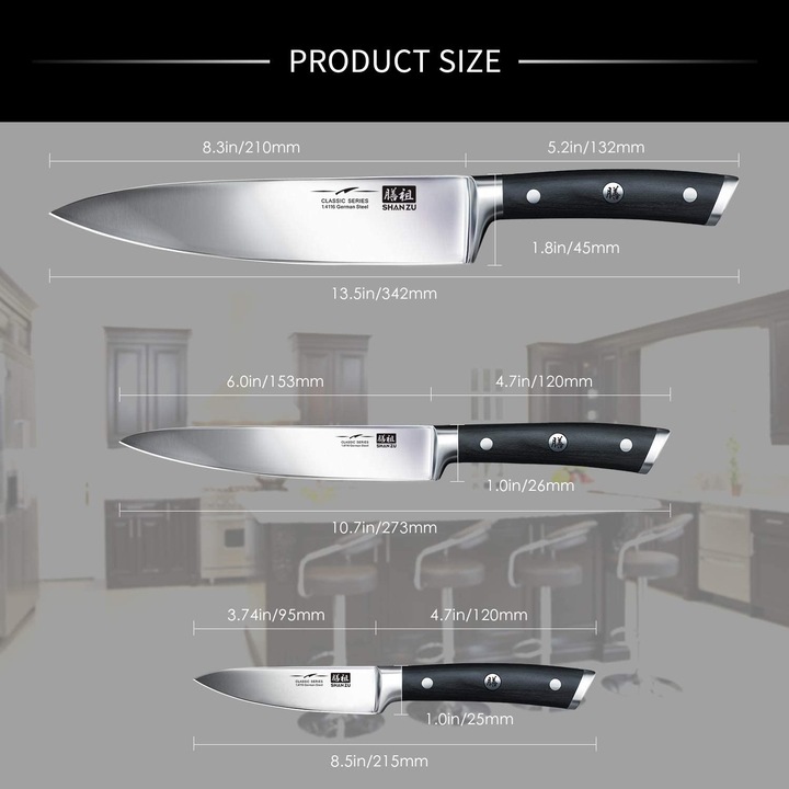 Produktbild Shan Zu Kochmesser Set (20 cm)