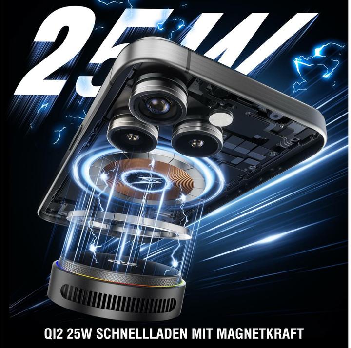 Produktbild 4smarts Qi2 25W / MagSafe Ladegerät-Set mit Kühlung RGB (25 W)
