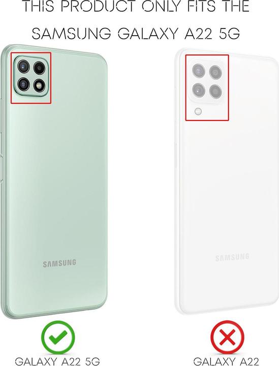 Produktbild Nalia Carbon Look Silikon Handyhülle (Samsung Galaxy A22 5G)