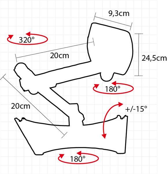 Actual product image OMB Format 3 106.7 cm (42') Black (Wall, 30 kg, 30" - 42")