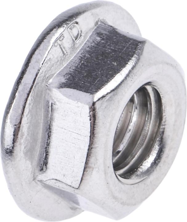 Produktbild RS PRO Edelstahl-Flanschmutter m.Sprrvrzahn M6 (M6)