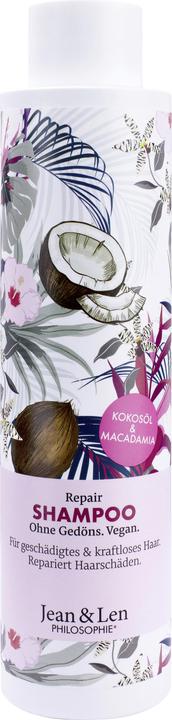 Produktbild Jean & Len Repair Shampoo Kokosöl und Macadamia (300 ml, Flüssiges Shampoo)