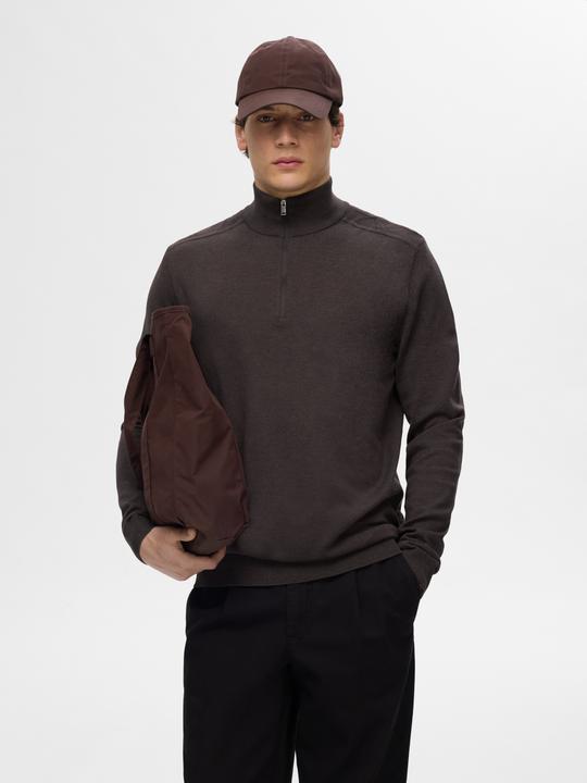Image du produit Selected Pull-over en maille mi-zip (XL)