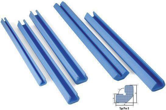 Produktbild Transpak Schaumpolsterprofil Masse 2000x60x60mm Stärke 30mm blau PRO S (140 Stück)