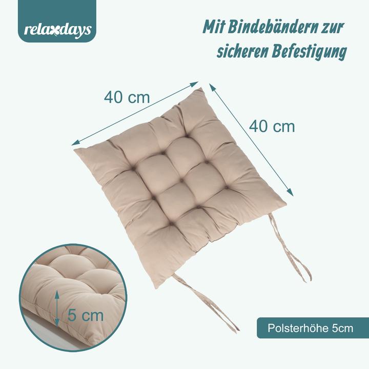 Image du produit Relaxdays 4 coussins chaise