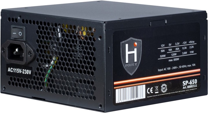 Actual product image Intertech HiPower (650 W)