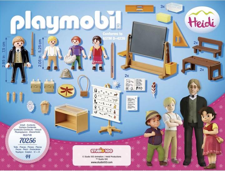 Produktbild Playmobil Schulunterricht im Dörfli (70256, Playmobil Heidi)
