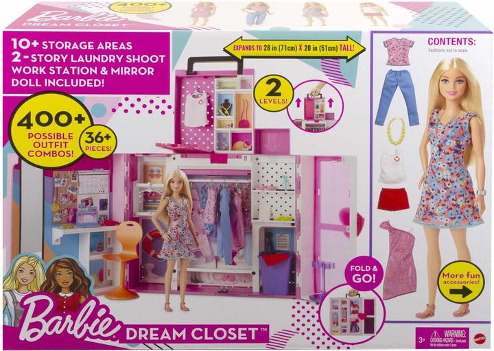 Produktbild Barbie Traumkleiderschrank und Puppe