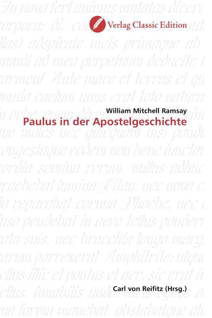 Paulus in der Apostelgeschichte (William Mitchell Ramsay, 2010)