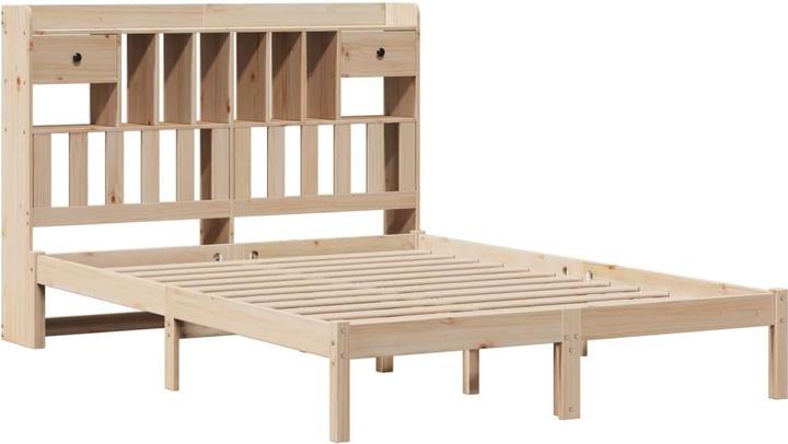 Image du produit vidaXL Bett mit Regal (140 x 200 cm)