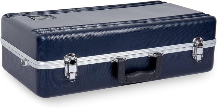 Actual product image Crossrock ABS HardShell Case for Trumpet with Single Shoulder StrapBlue CRA862TRBL (Trumpets)