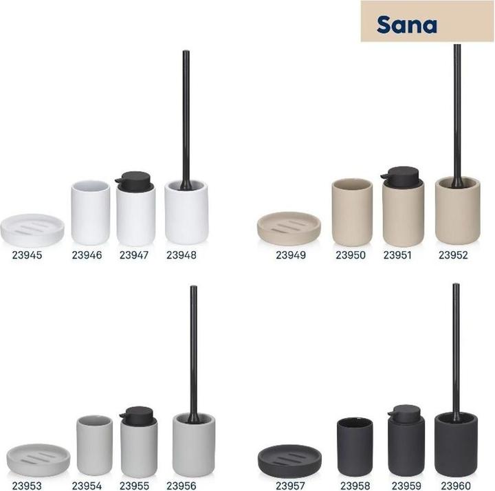 Actual product image Kela Toothbrush tumbler Sana Beige, detail colour: Beige (12 x 8.5 x 8.5 cm)