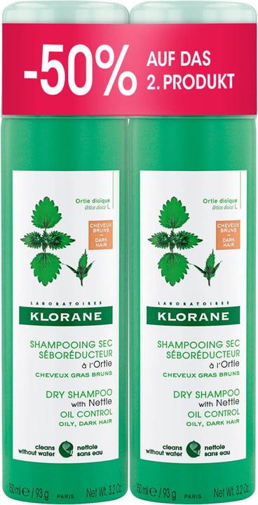 Actual product image Klorane Promo Dry Shampoo Nettle Tinted (300 ml, Dry shampoo)