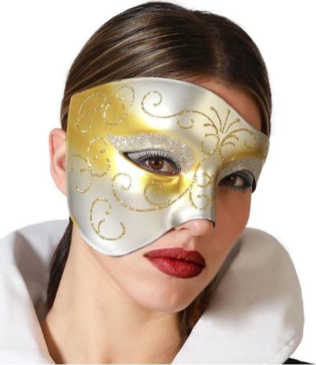 Be Carnival Augenmaske Silberfarben