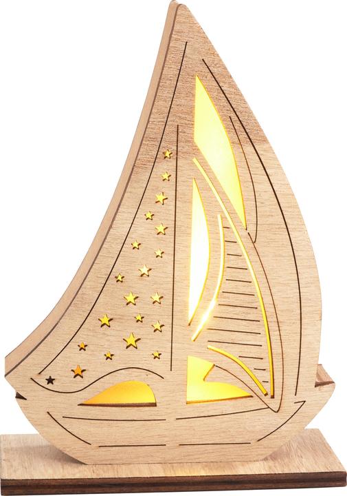 Produktbild VBS Holz-Segelboot, inkl. LED