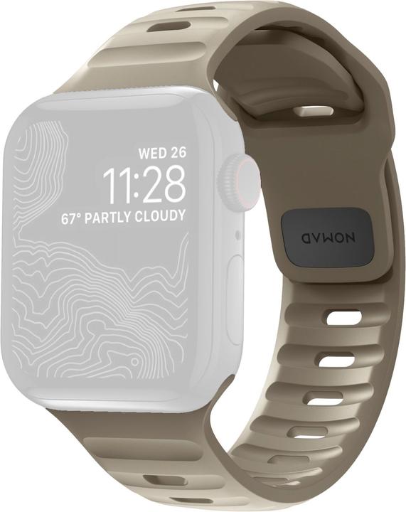 Actual product image Nomad Sport Strap V2 45mm/44mm/42mm Dune (42 mm, 44 mm, 45 mm, Plastic, Apple Watch)