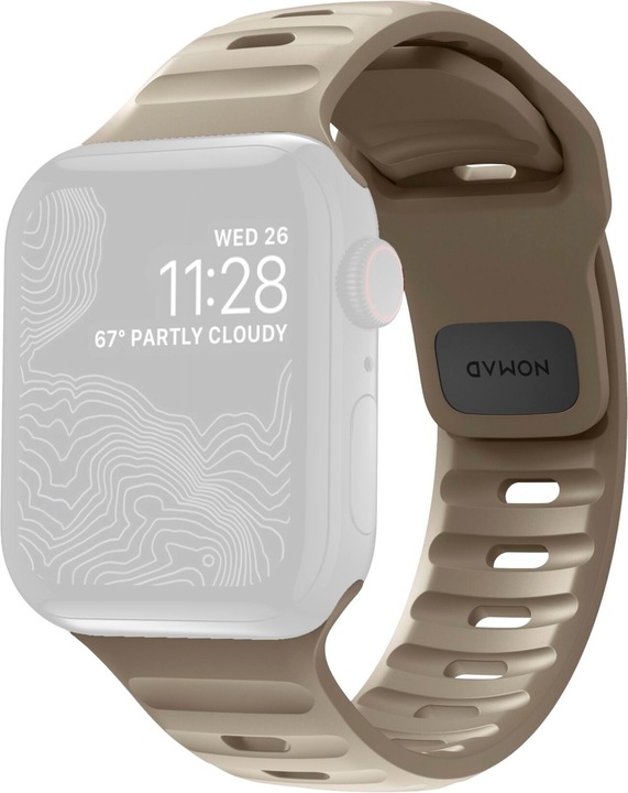 Nomad Sport Strap V2 45mm/44mm/42mm Dune (42 mm, 44 mm, 45 mm, Plastic, Apple Watch)