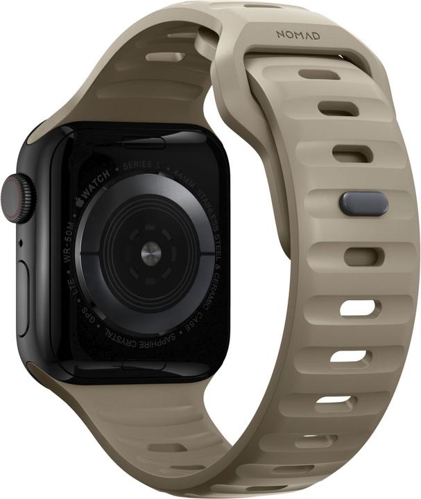 Actual product image Nomad Sport Strap V2 45mm/44mm/42mm Dune (42 mm, 44 mm, 45 mm, Plastic, Apple Watch)