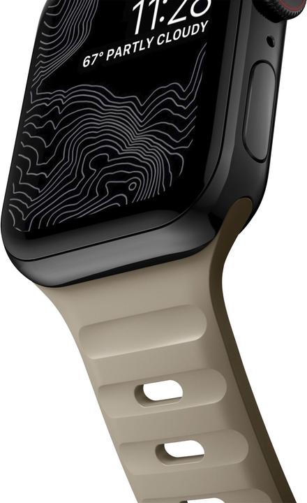 Actual product image Nomad Sport Strap V2 45mm/44mm/42mm Dune (42 mm, 44 mm, 45 mm, Plastic, Apple Watch)