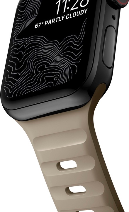 Actual product image Nomad Sport Strap V2 45mm/44mm/42mm Dune (42 mm, 44 mm, 45 mm, Plastic, Apple Watch)